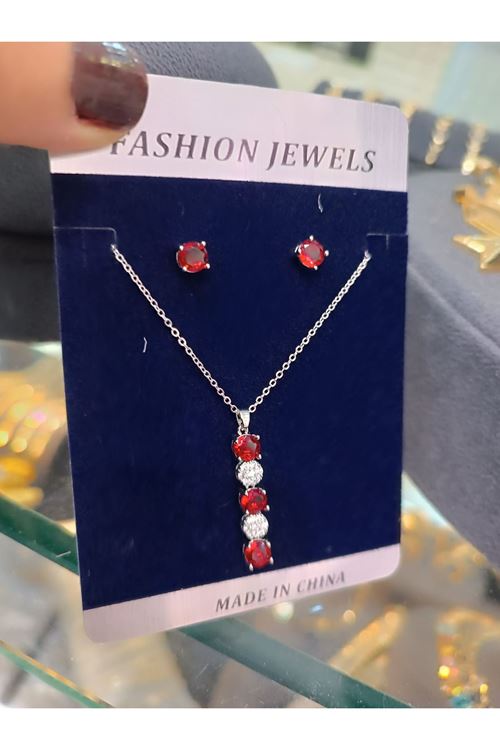 Vip Model Kolye Küpe Set