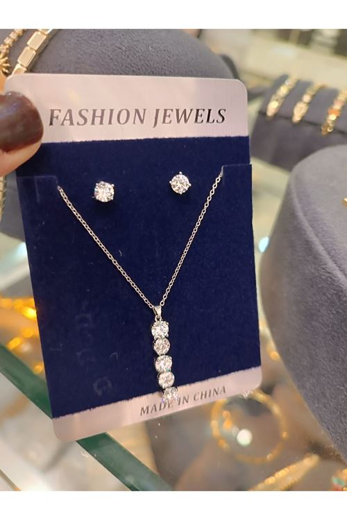 Vip Model Kolye Küpe Set