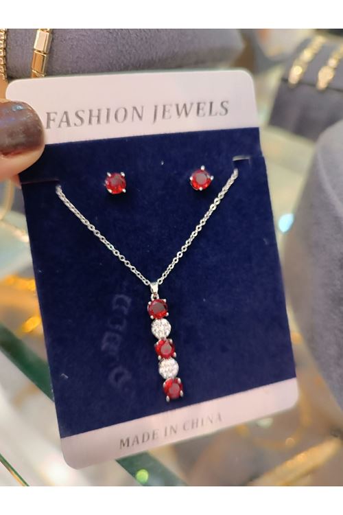 Vip Model Kolye Küpe Set