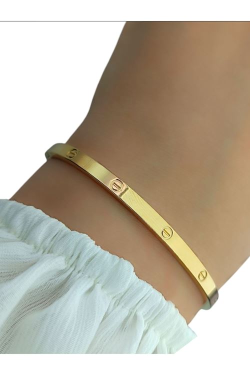 İnce Kalınlık Taşsız Cartier Kelepçe Bileklik