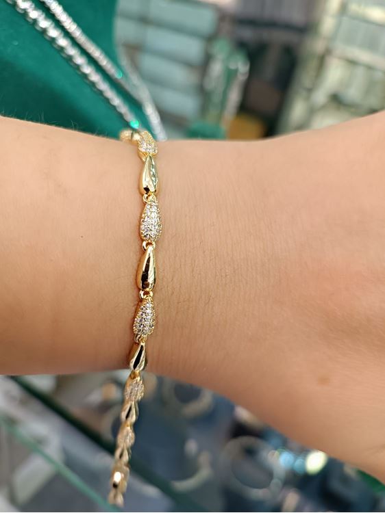 Vip Model 14 K Altın Kaplama Bileklik