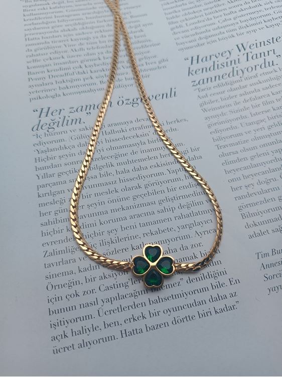 ÇELİK KALP DAMLACIKLI KOLYE