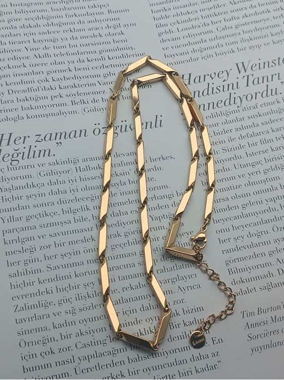 ÇELİK DİLİMLİ KOLYE 