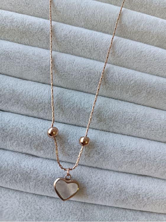 ÇELİK KOLYE ROSE RENK