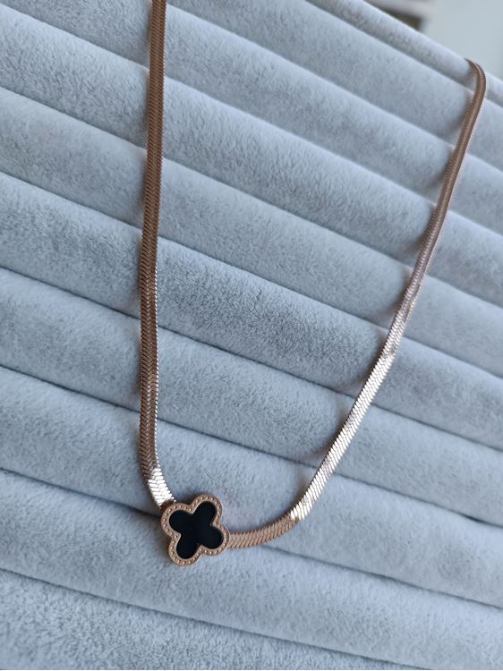 ÇELİK KOLYE ROSE RENK