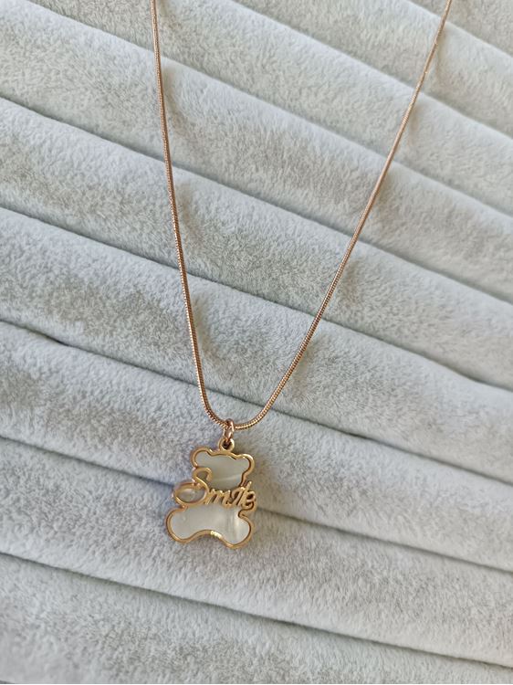 ÇELİK KOLYE ROSE RENK