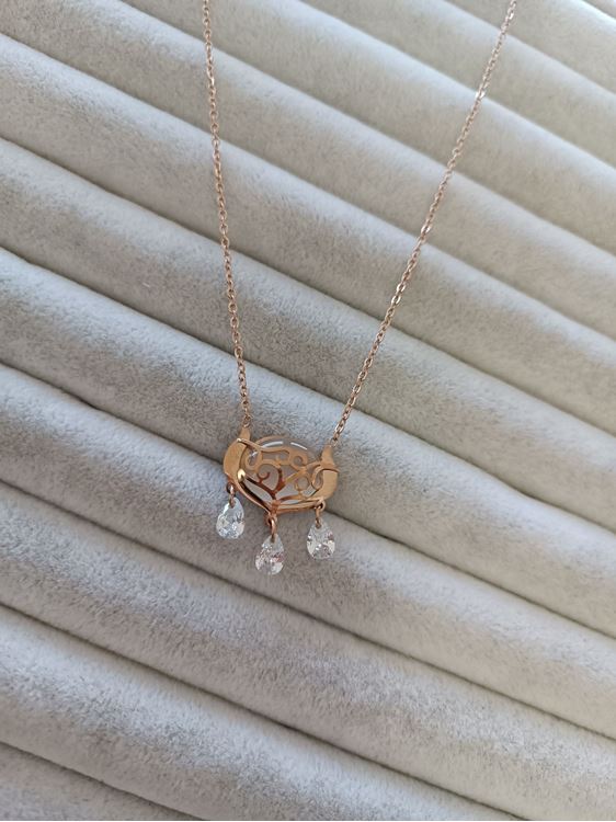 ÇELİK KOLYE ROSE RENK