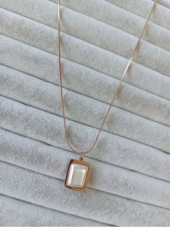 ÇELİK KOLYE ROSE RENK