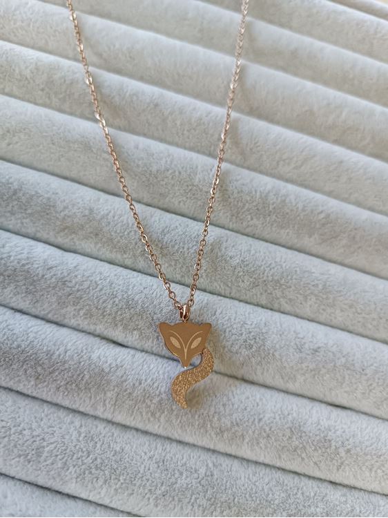 ÇELİK KOLYE ROSE RENK