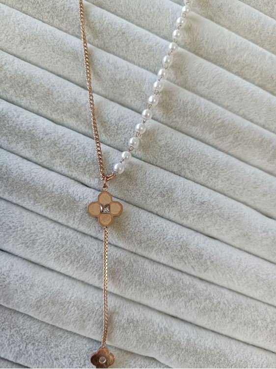 ÇELİK KOLYE ROSE RENK