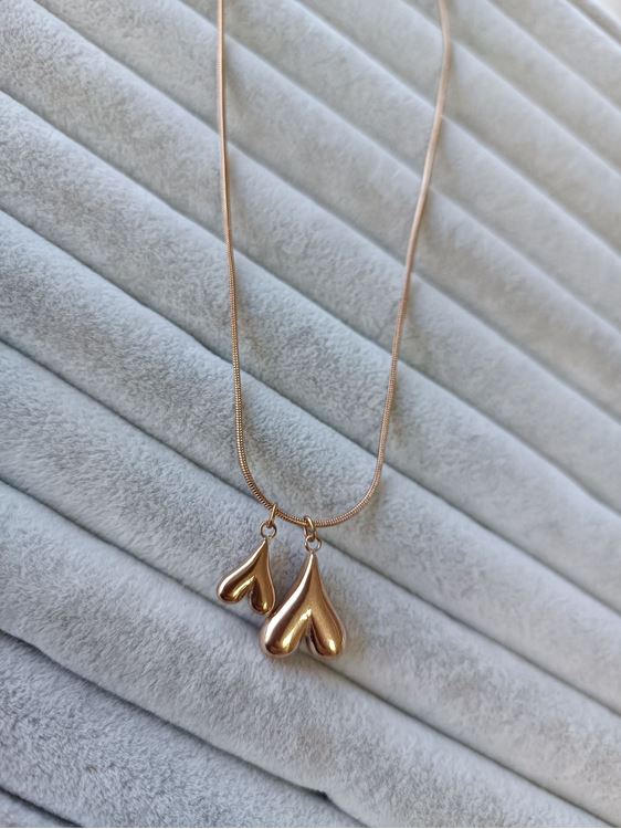 ÇELİK KOLYE ROSE RENK