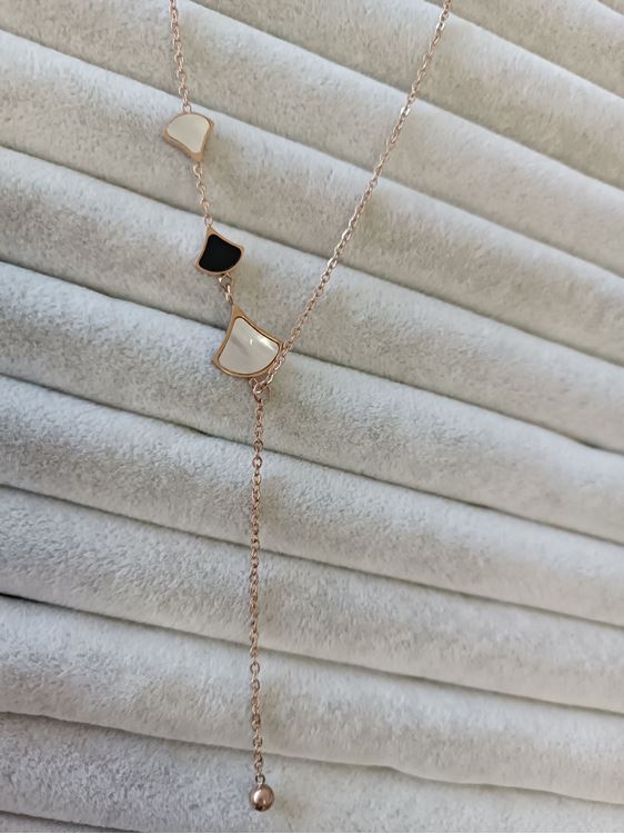 ÇELİK KOLYE ROSE RENK 