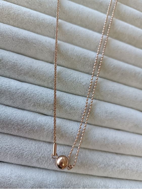 ÇELİK KOLYE ROSE RENK 