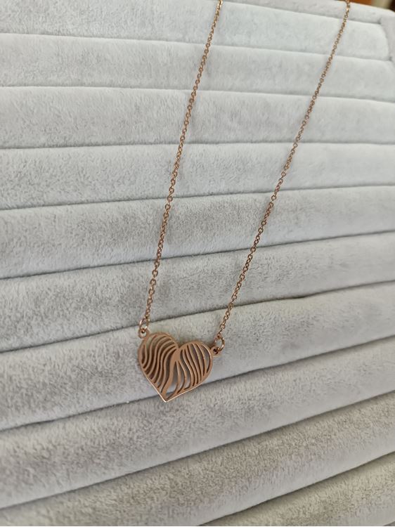 ÇELİK KOLYE ROSE RENK