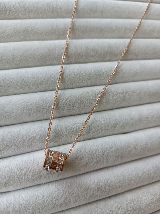 ÇELİK KOLYE ROSE RENK