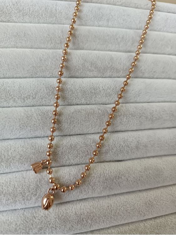 ÇELİK KOLYE ROSE RENK