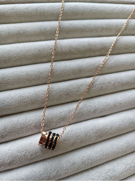 ÇELİK KOLYE ROSE RENK