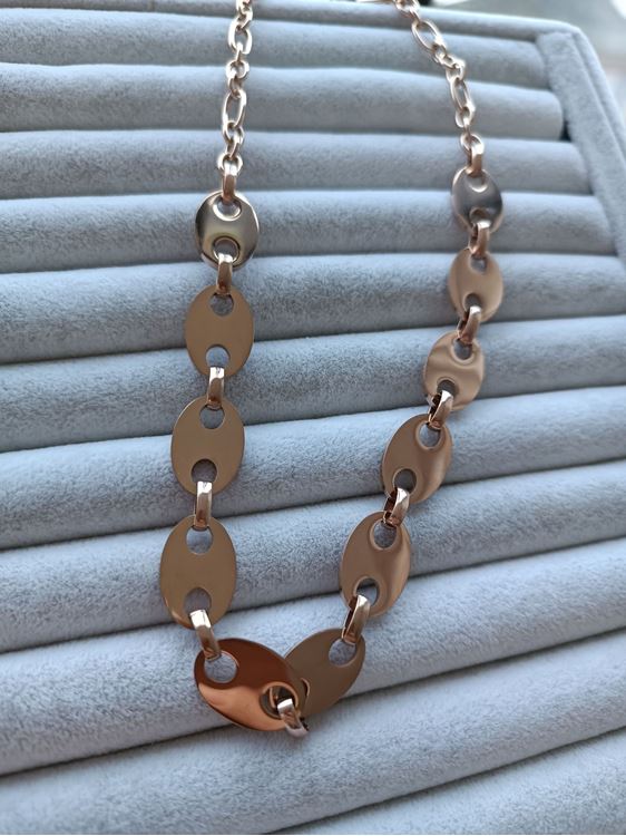 ÇELİK KOLYE ROSE RENK