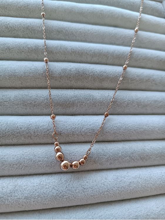 ÇELİK KOLYE ROSE RENK