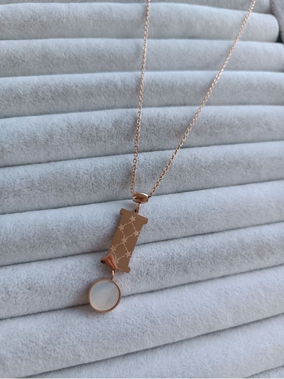 ÇELİK KOLYE ROSE RENK