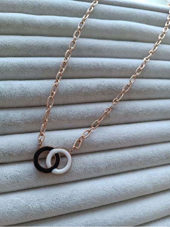 ÇELİK KOLYE ROSE RENK