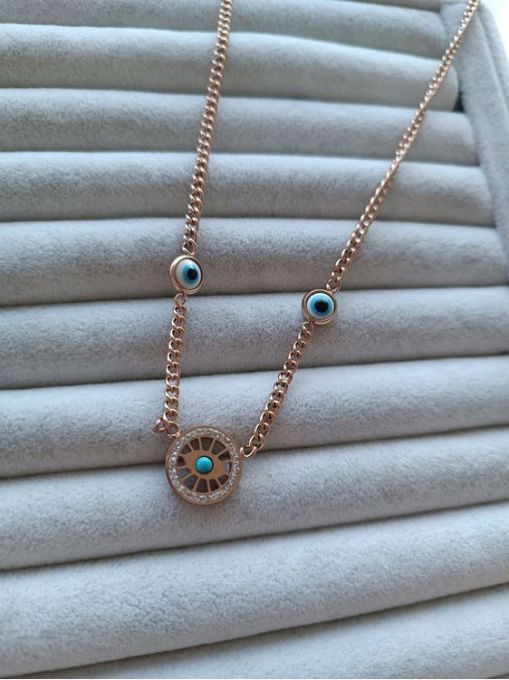 ÇELİK KOLYE ROSE RENK