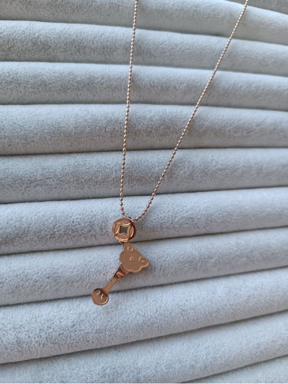 ÇELİK KOLYE ROSE RENK