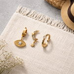 ÇELİK KÜPE 3 LÜ SET