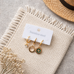 ÇELİK KÜPE 3 LÜ SET