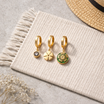 ÇELİK KÜPE 3 LÜ SET