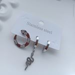 ÇELİK KÜPE 3 LÜ SET